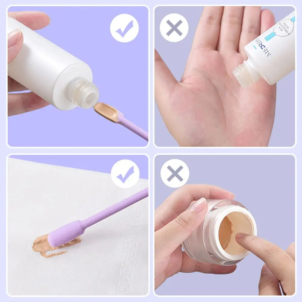 Lotion Beauty Tools Cream Cosmetic Kitchen Accessories Makeup Brushes Deep Bottle Scraper Silicone Spatula Cosmetics Spoon